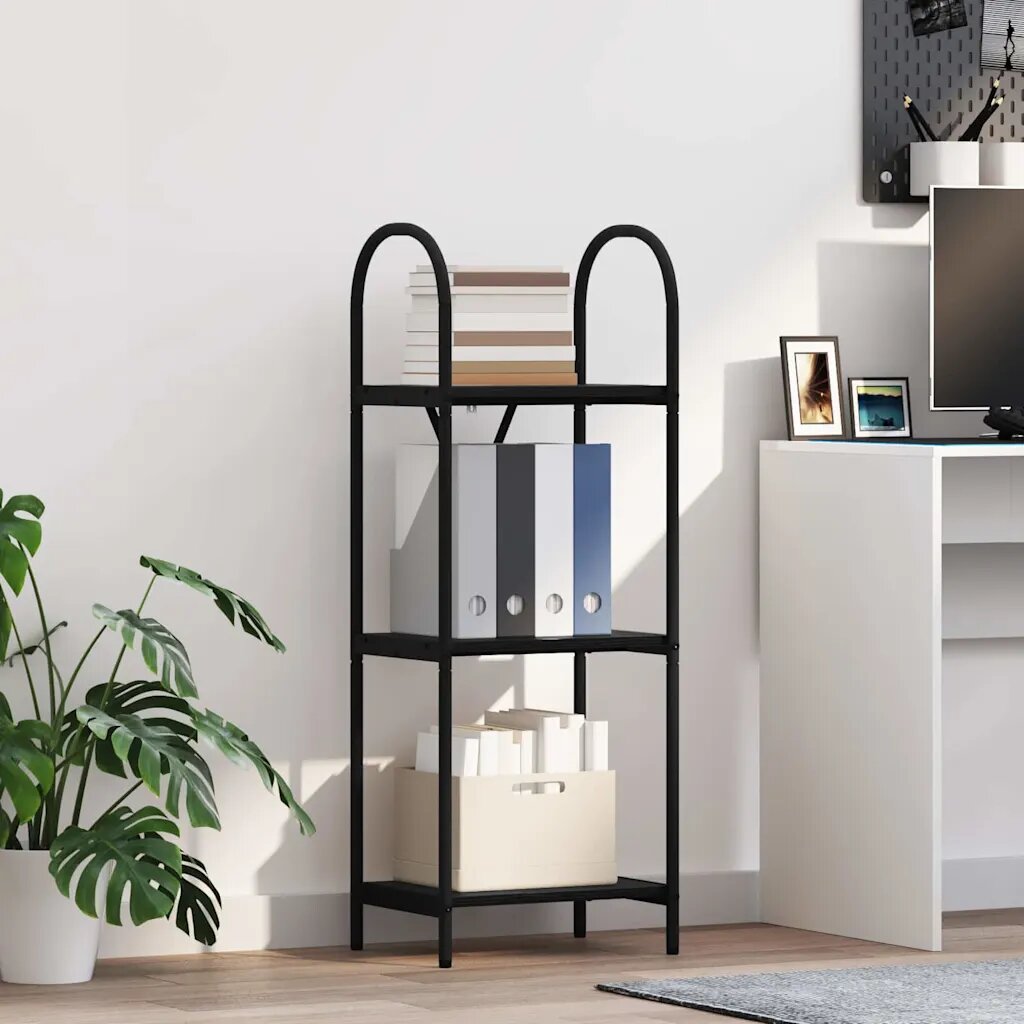 vidaXL Рафт за книги 3 нива 40 x 30 x 109 см Инженерна дървесина