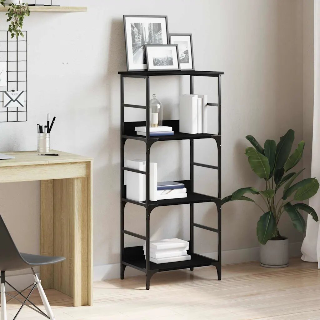 vidaXL Рафт за книги 3 нива 50 x 33 x 1175 см Инженерна дървесина
