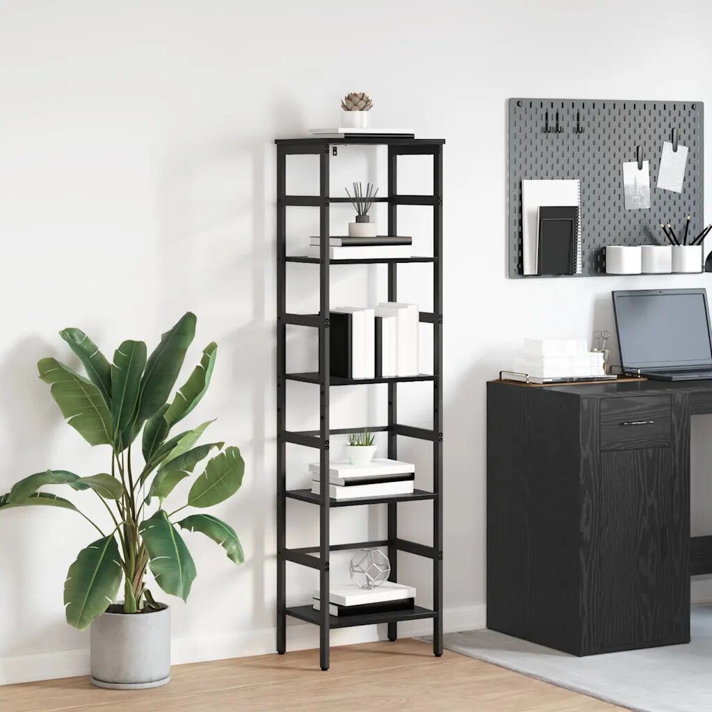 vidaXL Рафт за книги 4 нива 40 х 295 х 149 см Инженерна дървесина