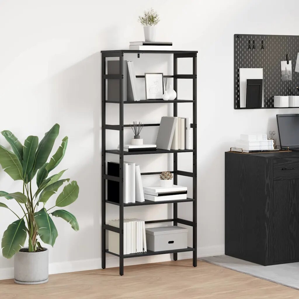 vidaXL Рафт за книги 4 нива 60 х 295 х 149 см Инженерна дървесина