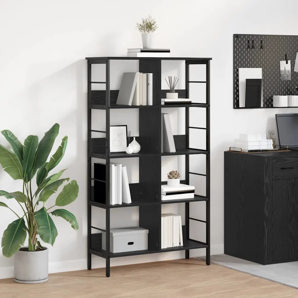vidaXL Рафт за книги 8 нива 82 x 32 x 1445 см Инженерна дървесина