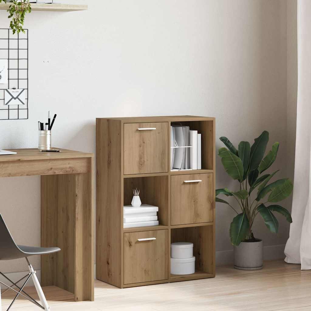 vidaXL Рафт за книги Artisan Дъб 605x30x90 cm Инженерна дървесина