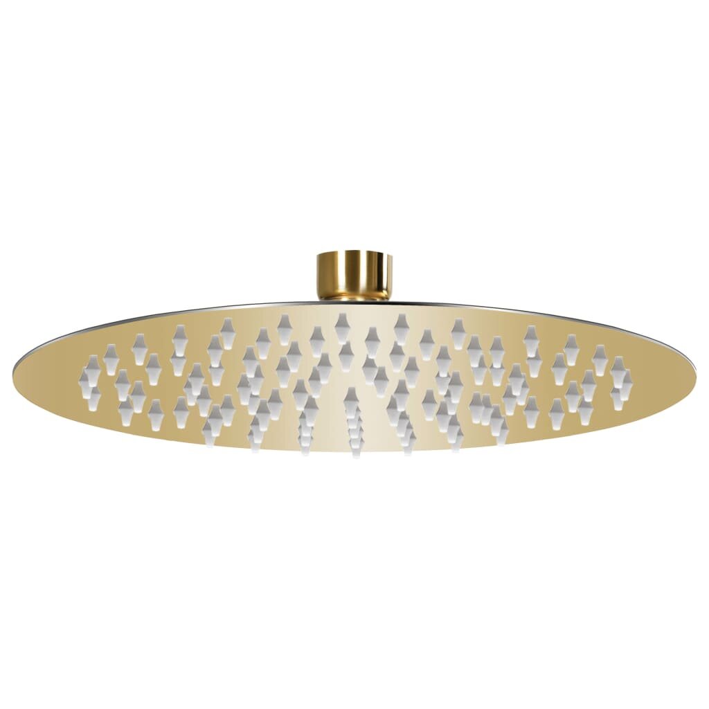 vidaXL Rainshower душ пита инокс 20 см кръгла златиста