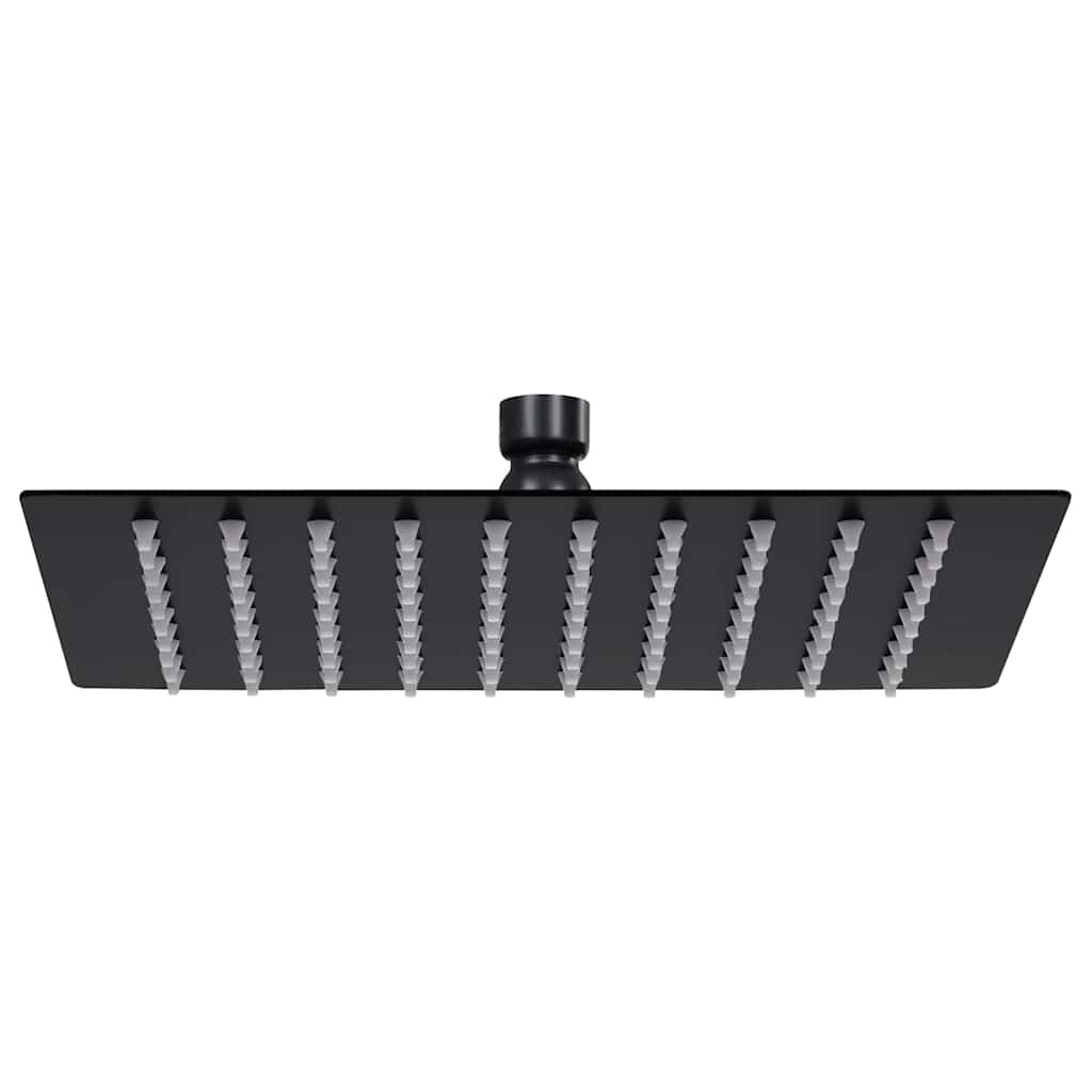 vidaXL Rainshower душ пита инокс 20x20 cм квадратна черна