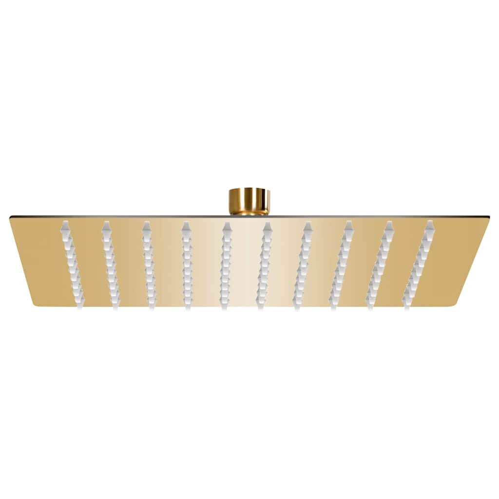 vidaXL Rainshower душ пита инокс 20x20 cм квадратна златиста
