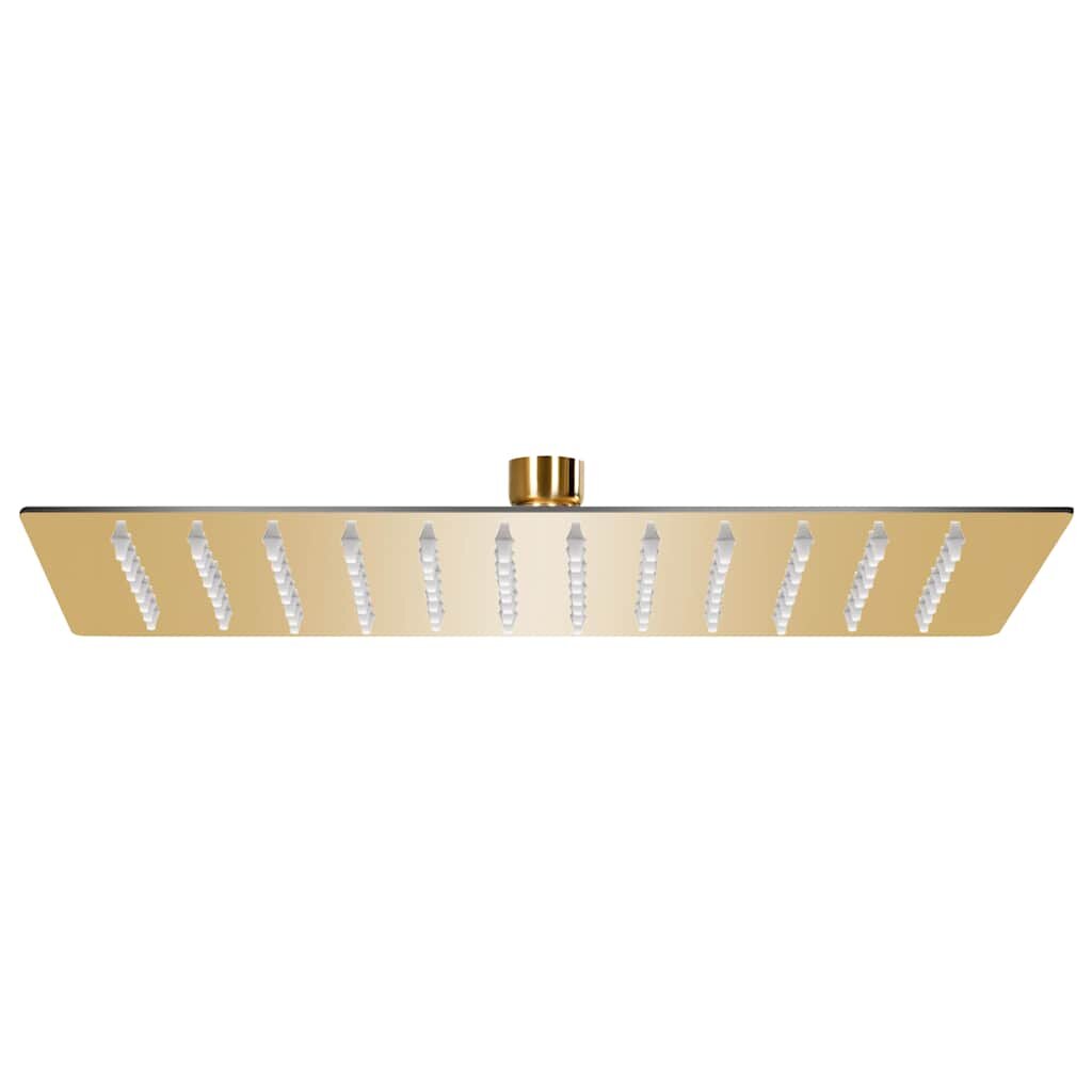 vidaXL Rainshower душ пита инокс 30x20 cм правоъгълна златиста