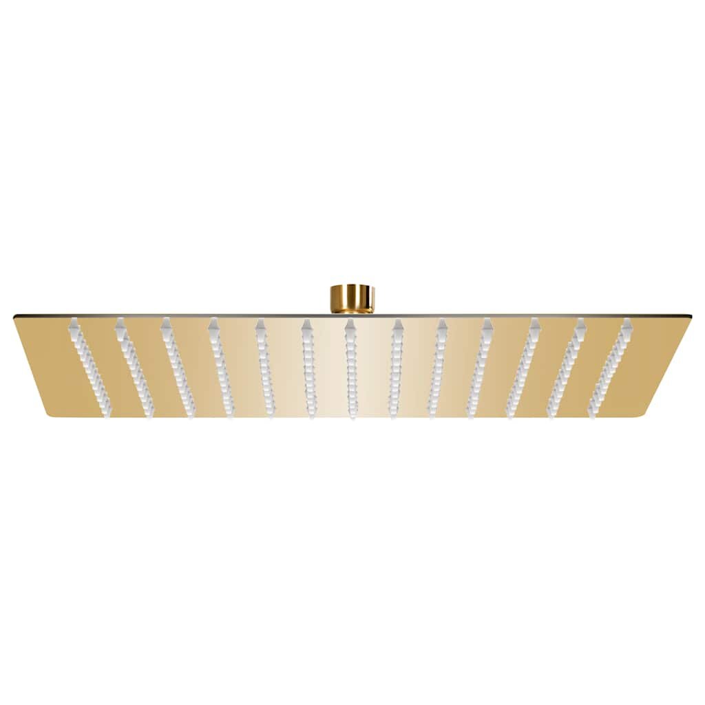vidaXL Rainshower душ пита инокс 30x30 cм квадратна златиста