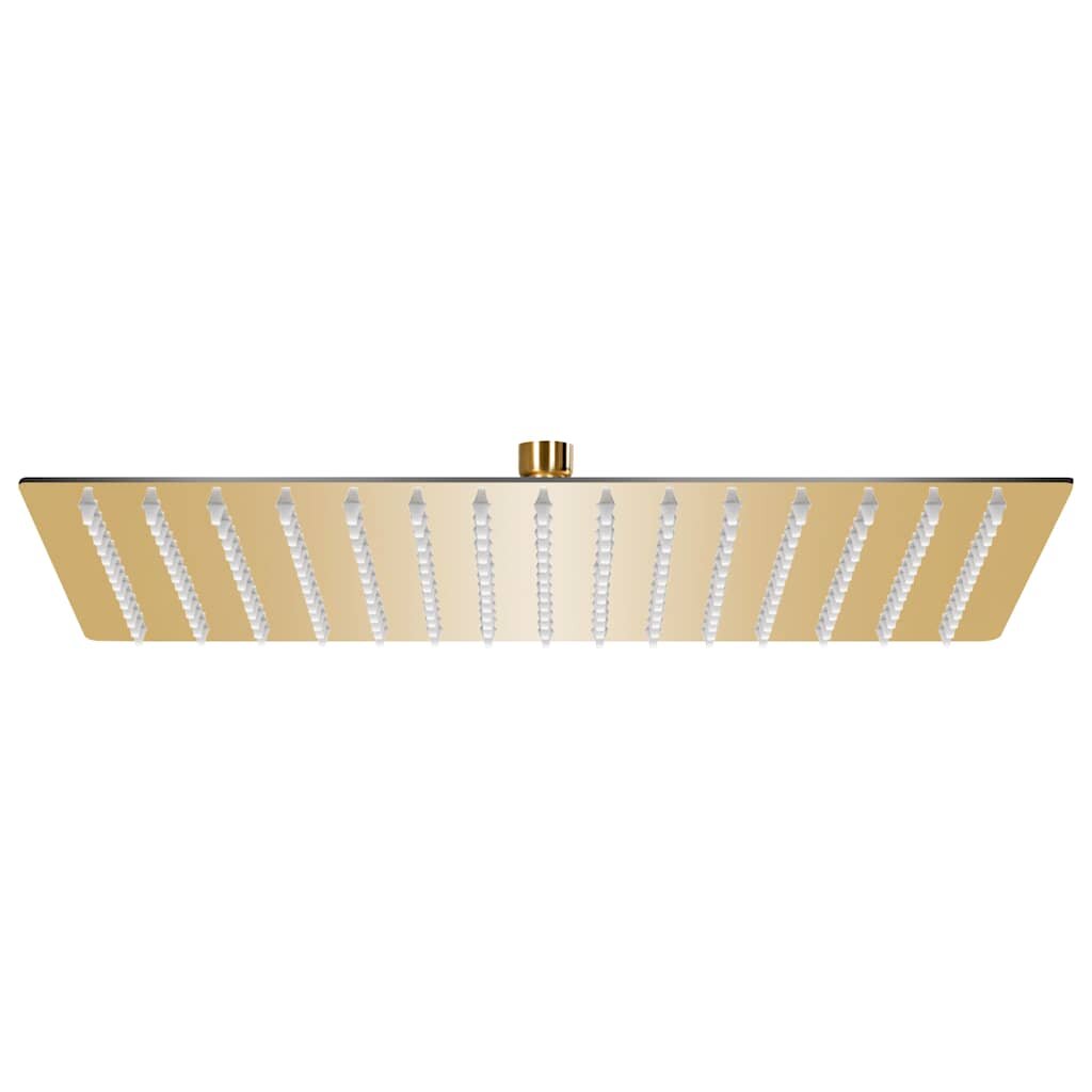 vidaXL Rainshower душ пита инокс 40x30 cм правоъгълна златиста
