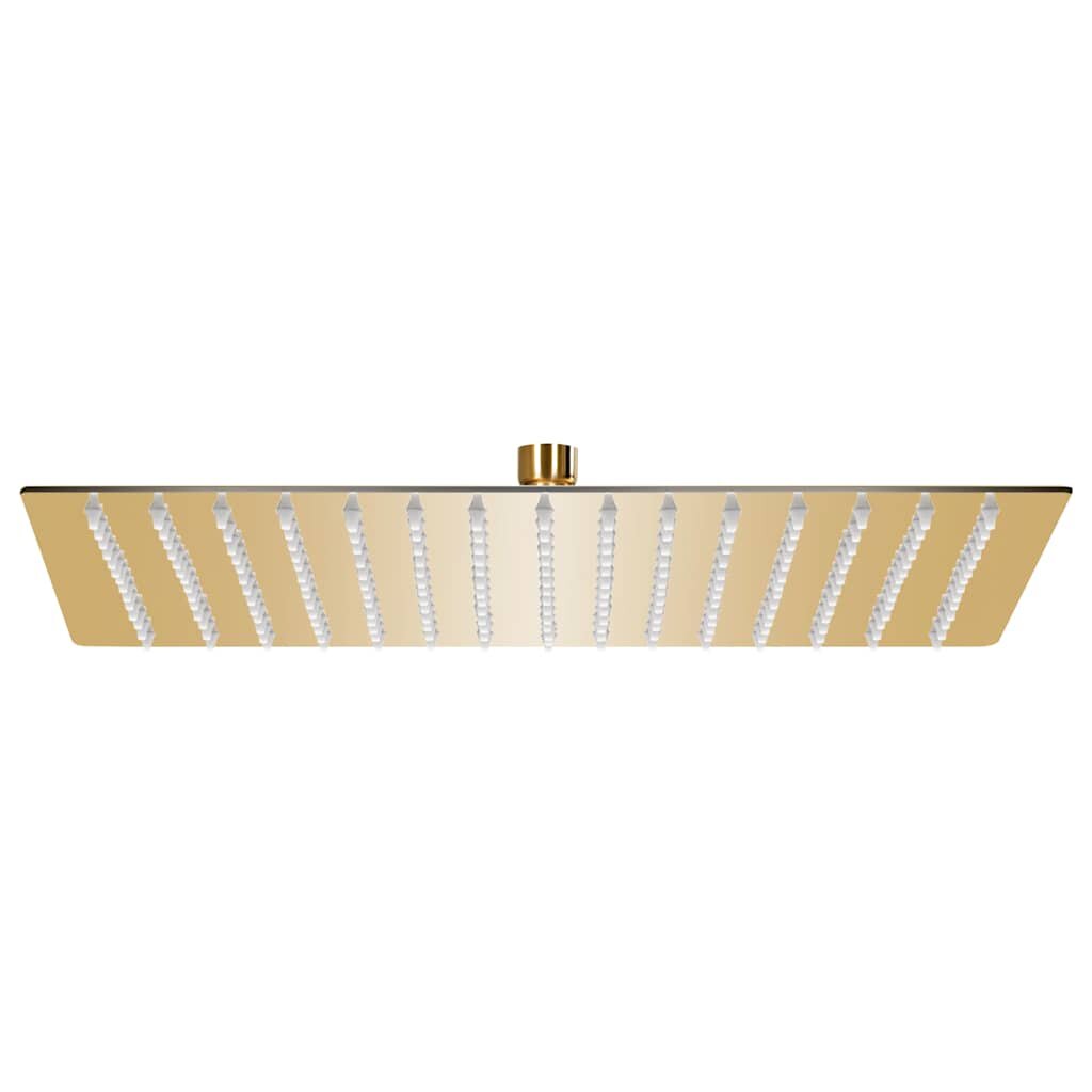 vidaXL Rainshower душ пита инокс 40x40 cм квадратна златиста