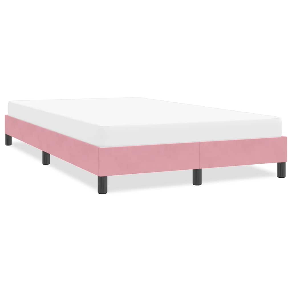vidaXL Рамка за легло без матрак Pink 120x220 cm Кадифе