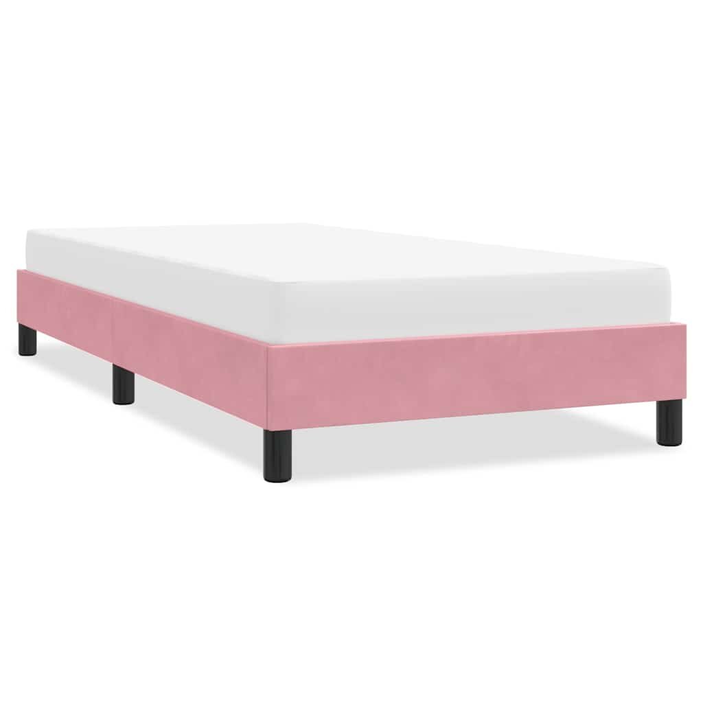 vidaXL Рамка за легло без матрак Pink 90x210 cm Кадифе