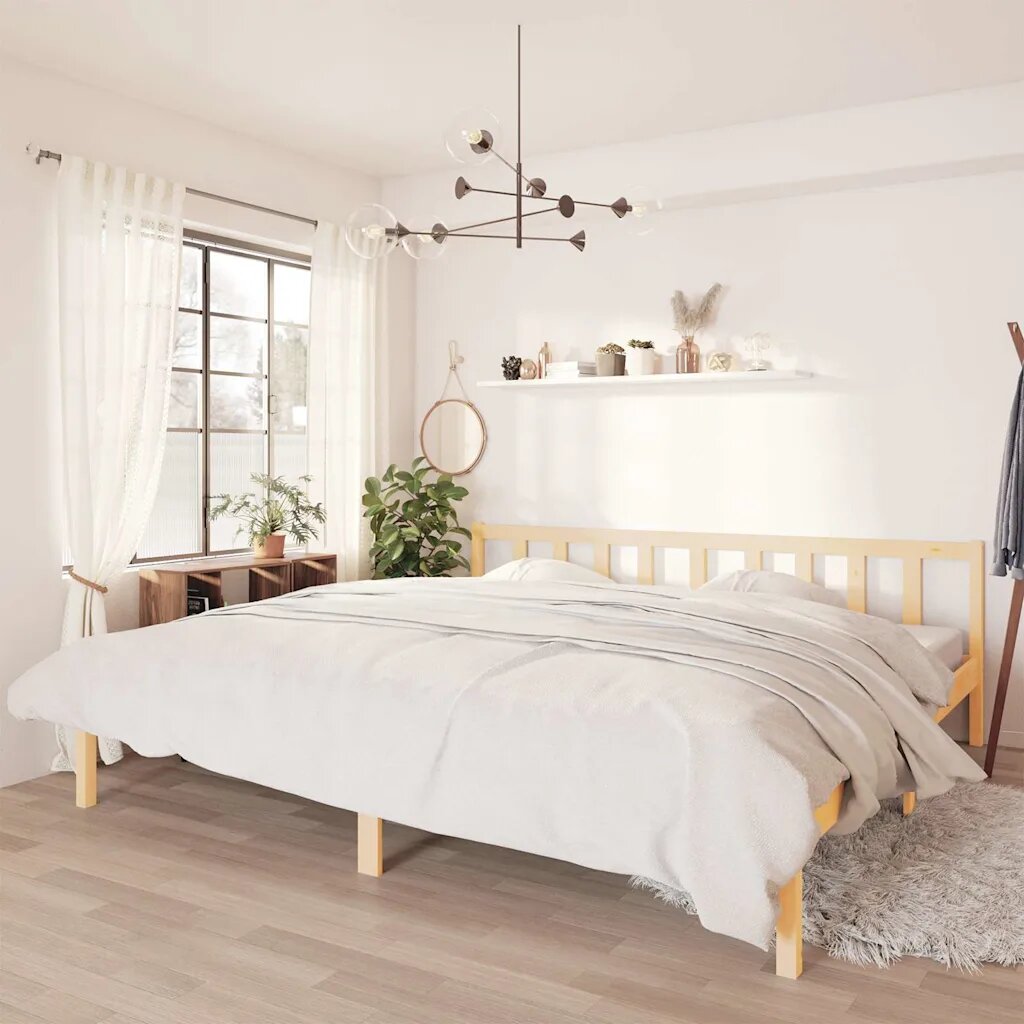 vidaXL Рамка за легло бор масив 180x200cм Super King Size