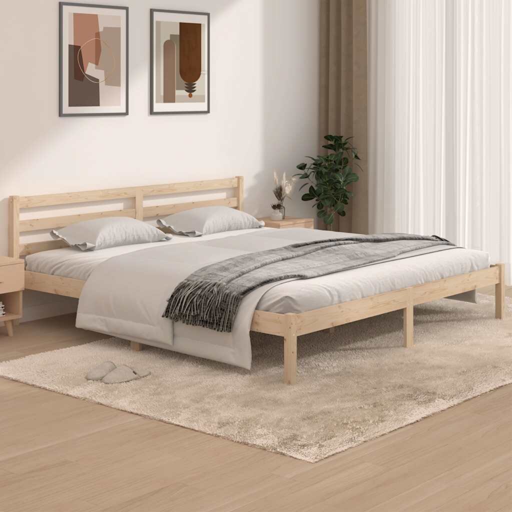 vidaXL Рамка за легло бор масив 180x200cм Super King Size