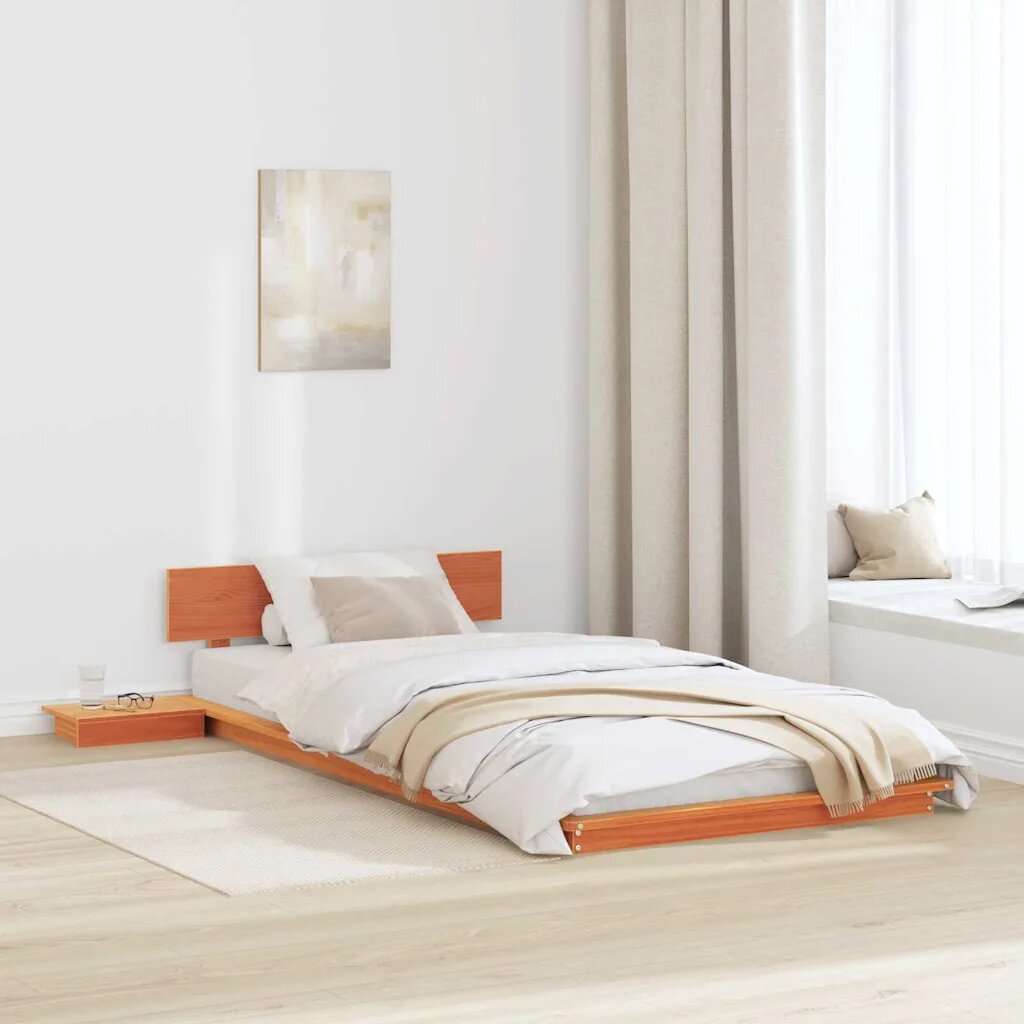 vidaXL Рамка за легло Кафяво 80 x 200 cm Дърво