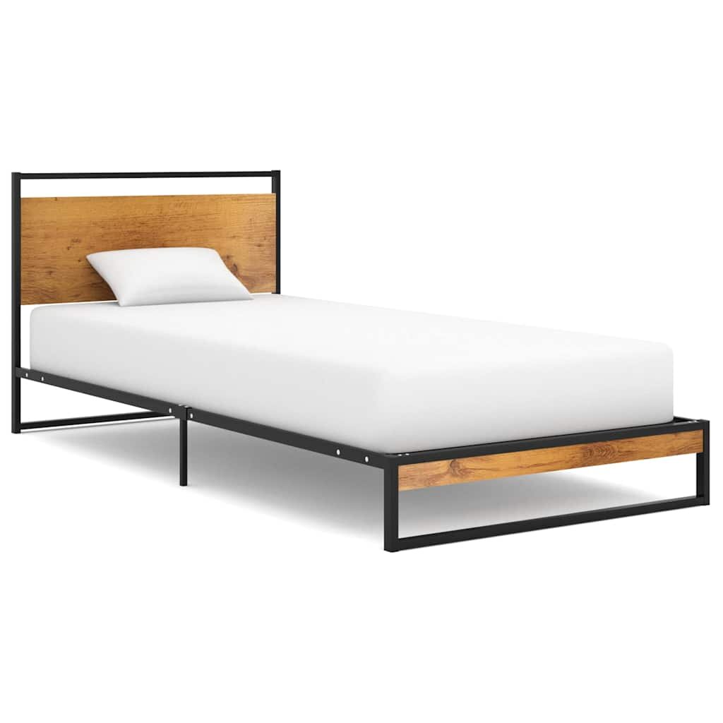 vidaXL Рамка за легло метал 100x200 cм