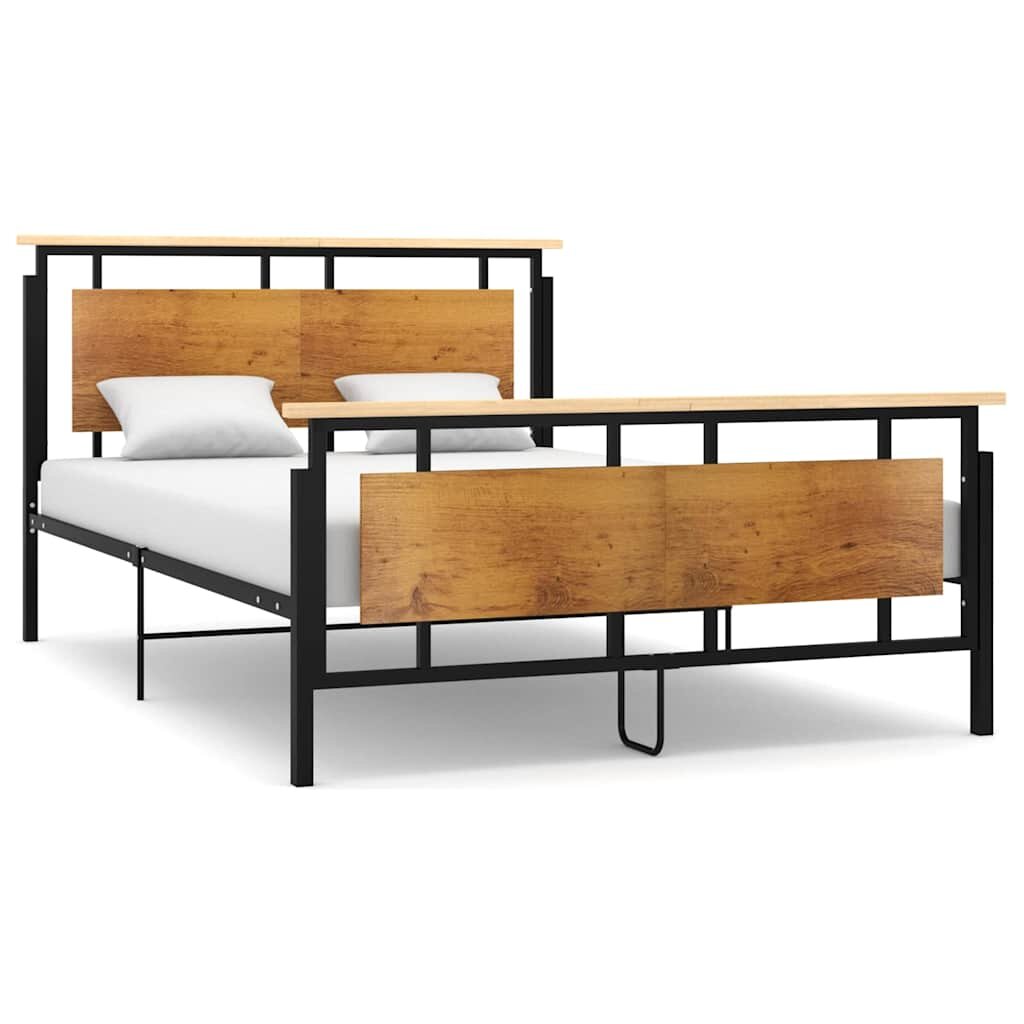 vidaXL Рамка за легло метал 140x200 cм