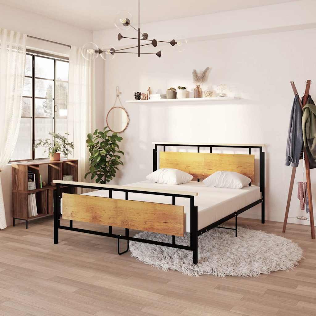 vidaXL Рамка за легло метал 160x200 см