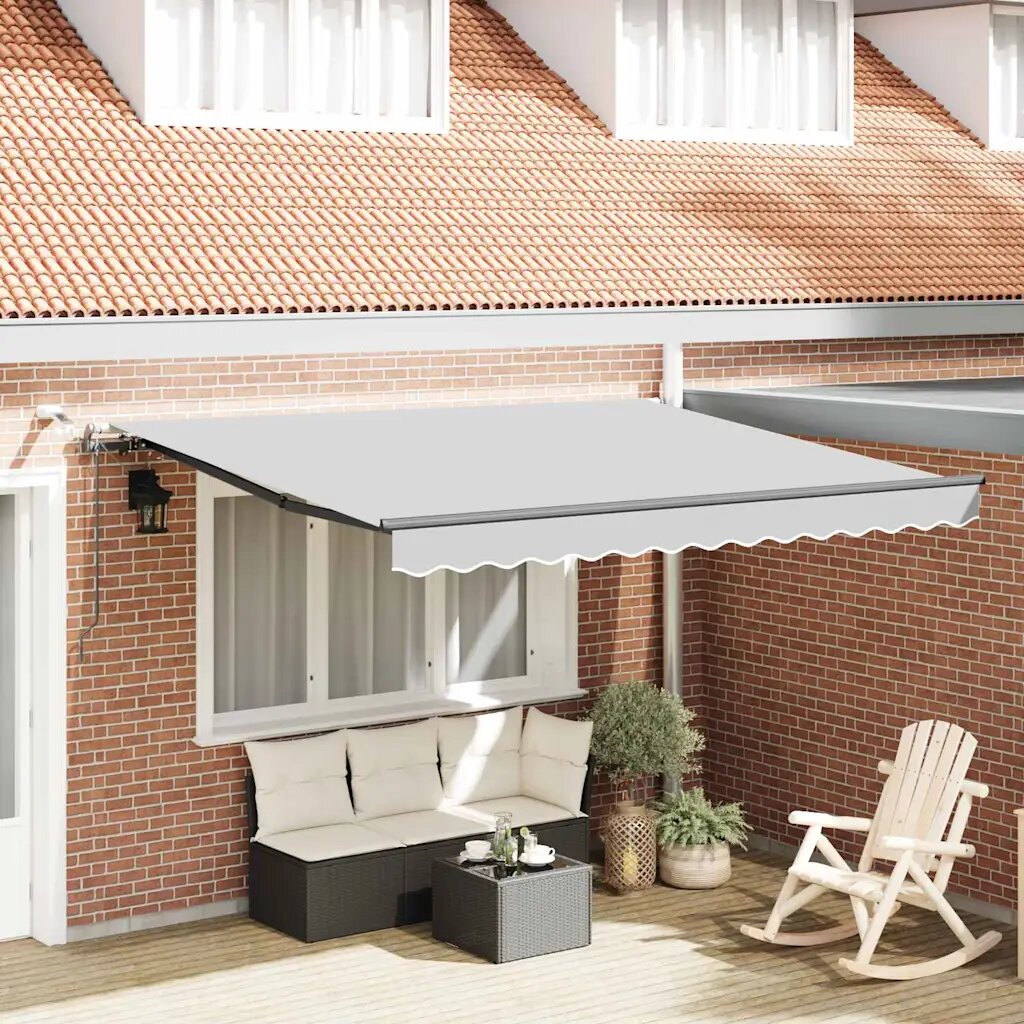 vidaXL Рамка за сенник Антрацит 300 x 250 cm Алуминий