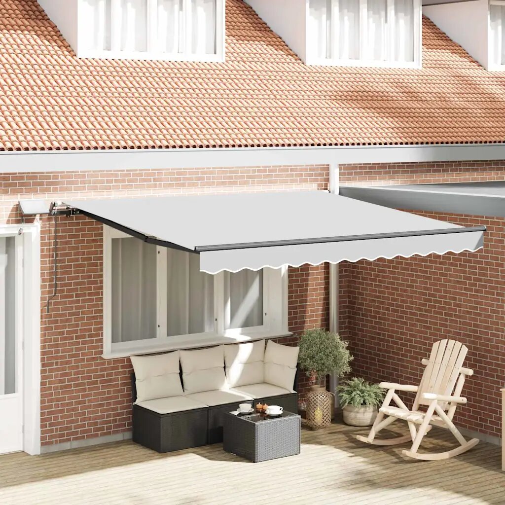 vidaXL Рамка за сенник Антрацит 35 x 25 m Алуминий