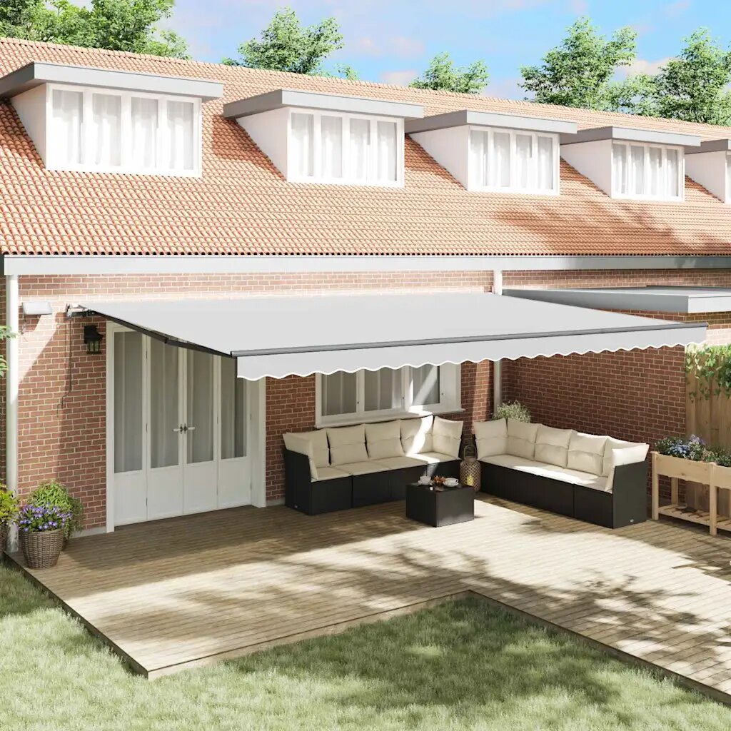 vidaXL Рамка за сенник Антрацит 600 × 350 cm Алуминий