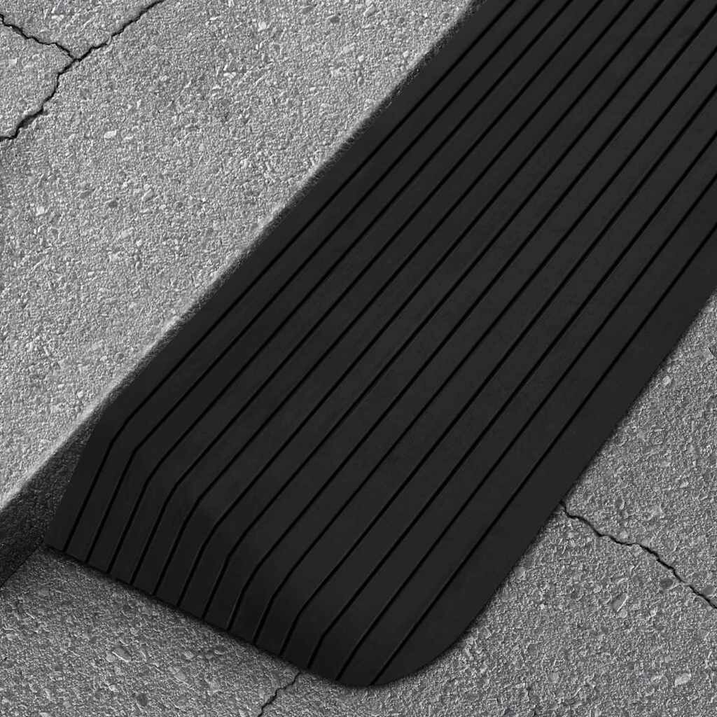 vidaXL Рампа за праг 110x41x5 см гума