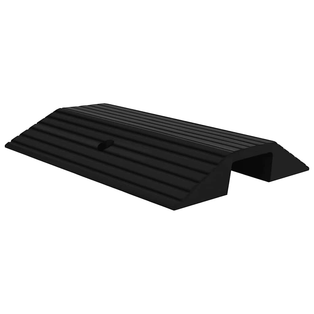 vidaXL Рампа за праг тип мост 49x40x8 см гума