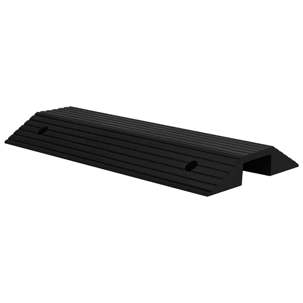 vidaXL Рампа за праг тип мост 80x40x8 см гума