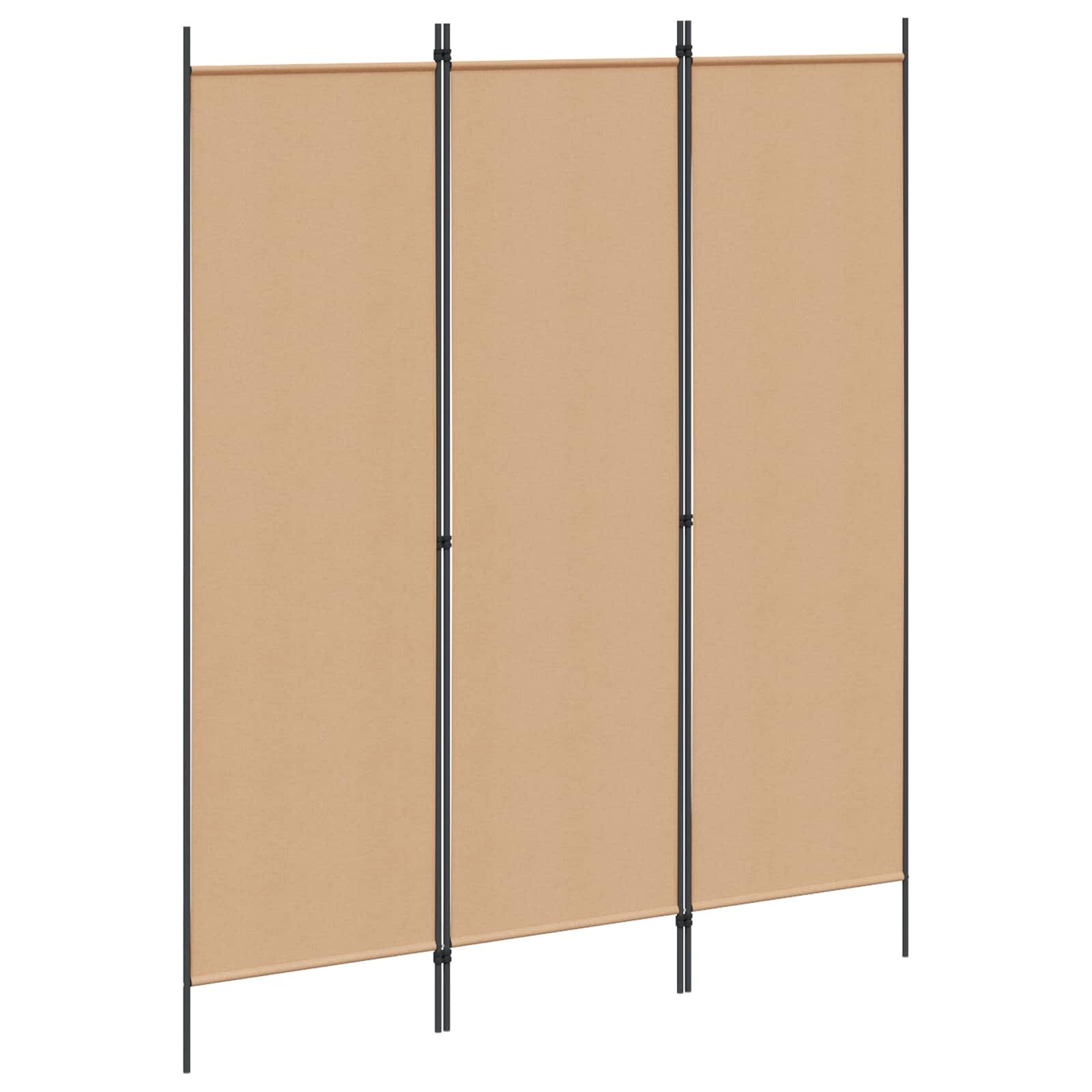 vidaXL Разделител за стая Бежово 150 x 180 cm Текстил