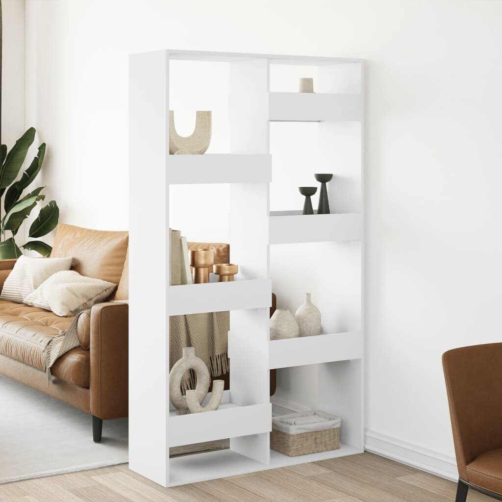vidaXL Разделител за стая бял 100x33x175 см инженерно дърво