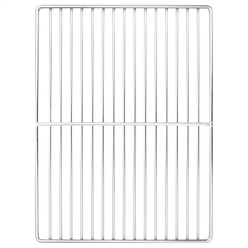vidaXL Решетка за грил 40 x 30 cm Неръждаема стомана Сребристо