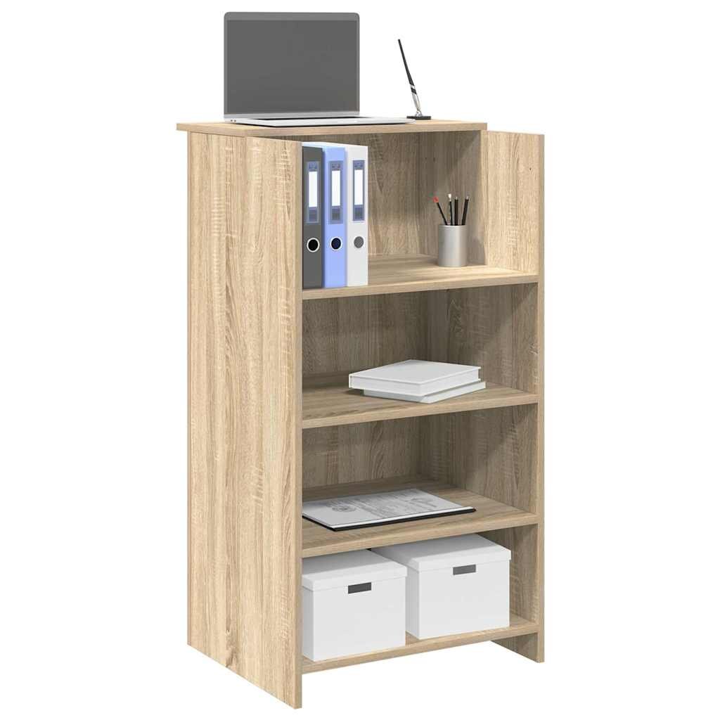vidaXL Рецепционно бюро дъб сонома 55x50x1035 см инженерно дърво