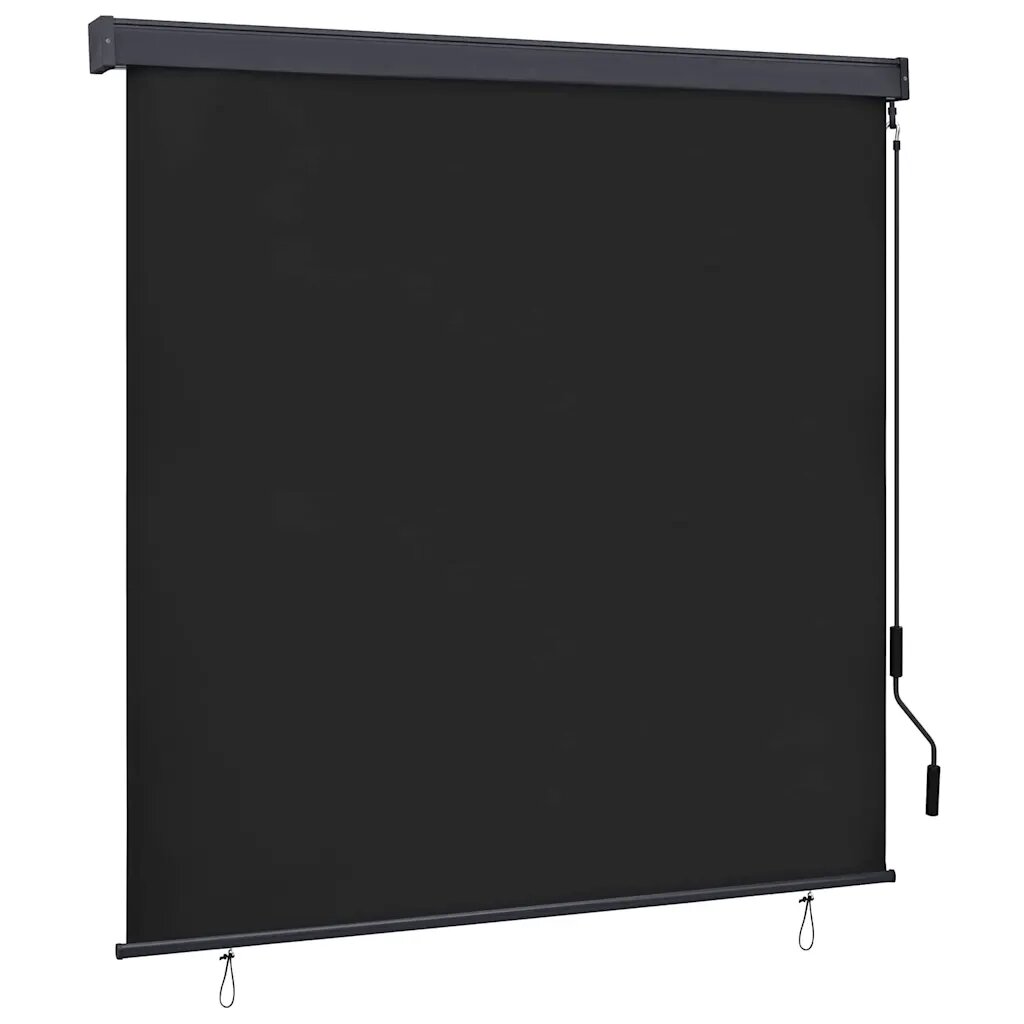 vidaXL Ролетна щора Антрацит 180 x 250 cm Текстил и Алуминий