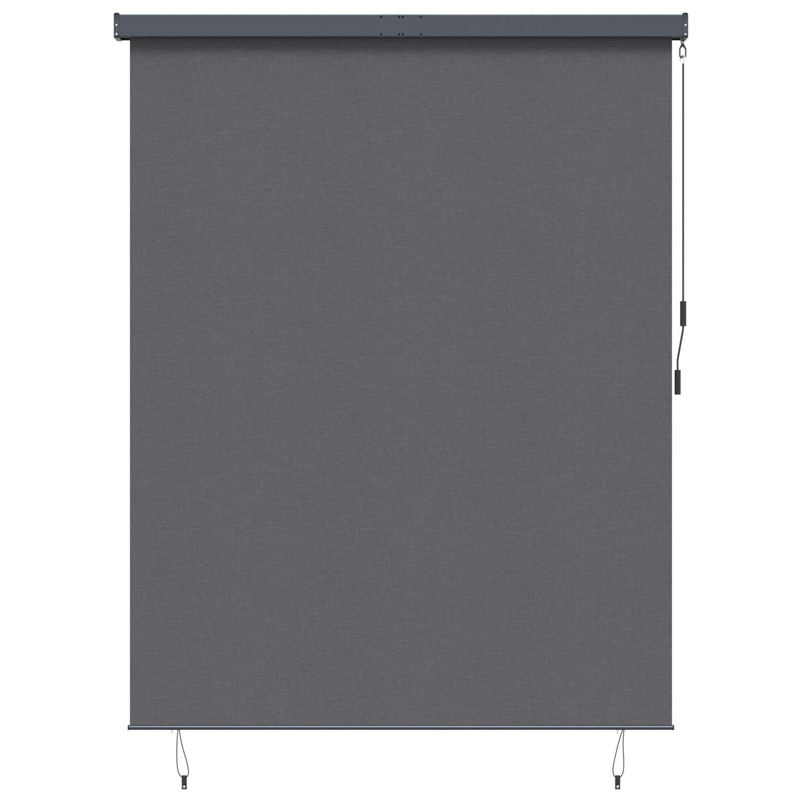 vidaXL Ролетна щора Антрацит 220 x 250 cm Текстил и Алуминий