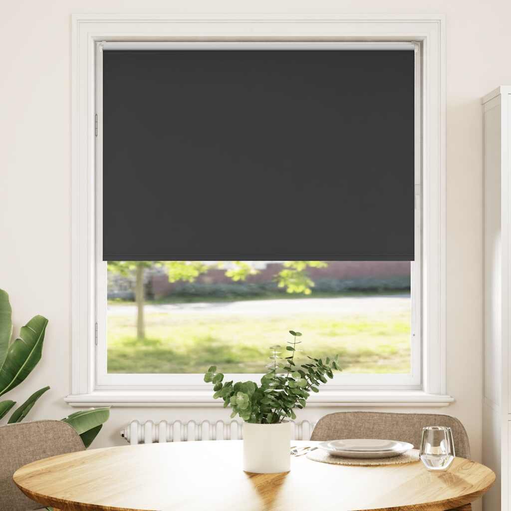 vidaXL Ролетна щора Blackout Black 115x150 cm Ширина на плата 1107 cm