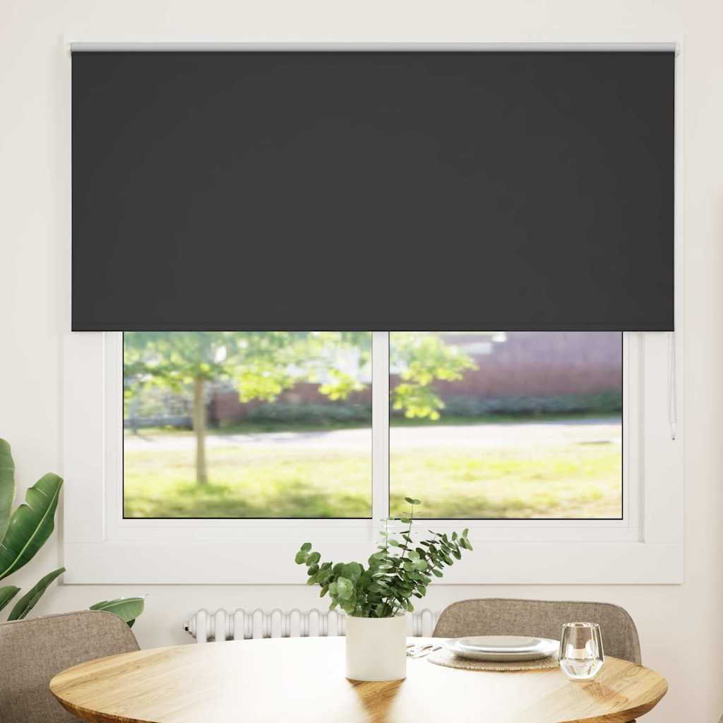 vidaXL Ролетна щора Blackout Black 145x150 cm Ширина на плата 1416 cm