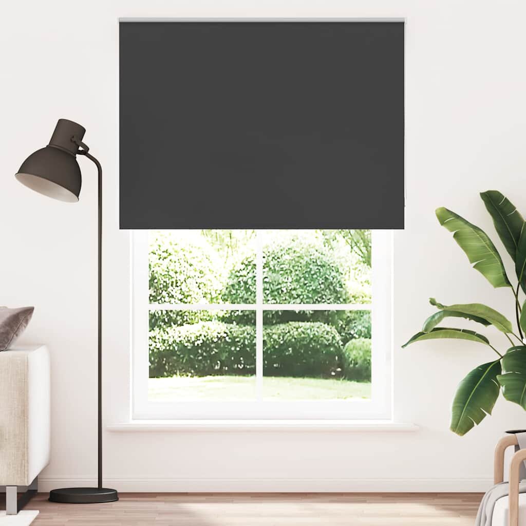 vidaXL Ролетна щора Blackout Black 155x230 cm Ширина на плата 1516 cm