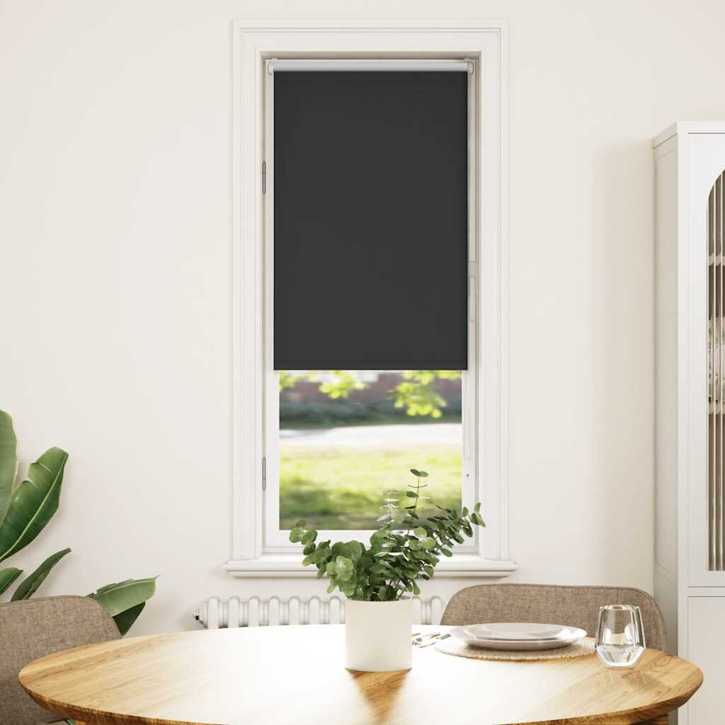 vidaXL Ролетна щора Blackout Black 45x175 cm Ширина на плата 407 cm
