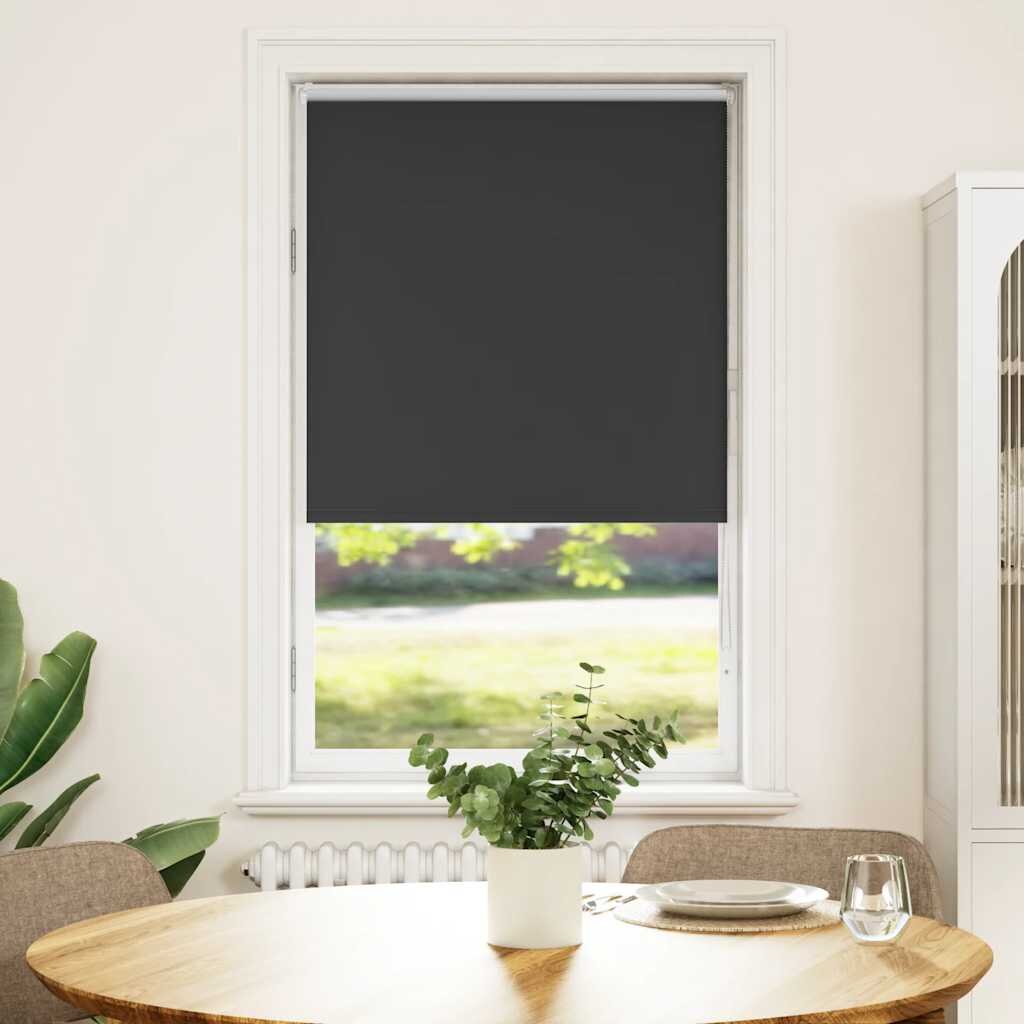 vidaXL Ролетна щора Blackout Black 75x175 cm Ширина на плата 707 cm