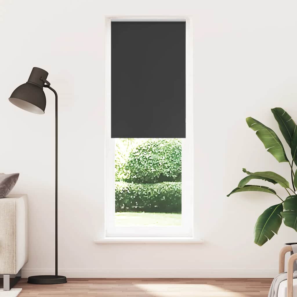 vidaXL Ролетна щора Blackout Black 75x210 cm Ширина на плата 707 cm