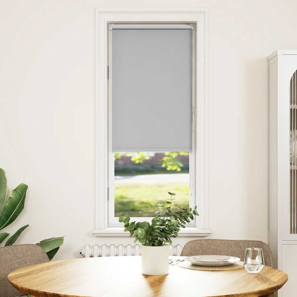 vidaXL Ролетна щора Blackout Светло сиво 45x130 cm Ширина на плата