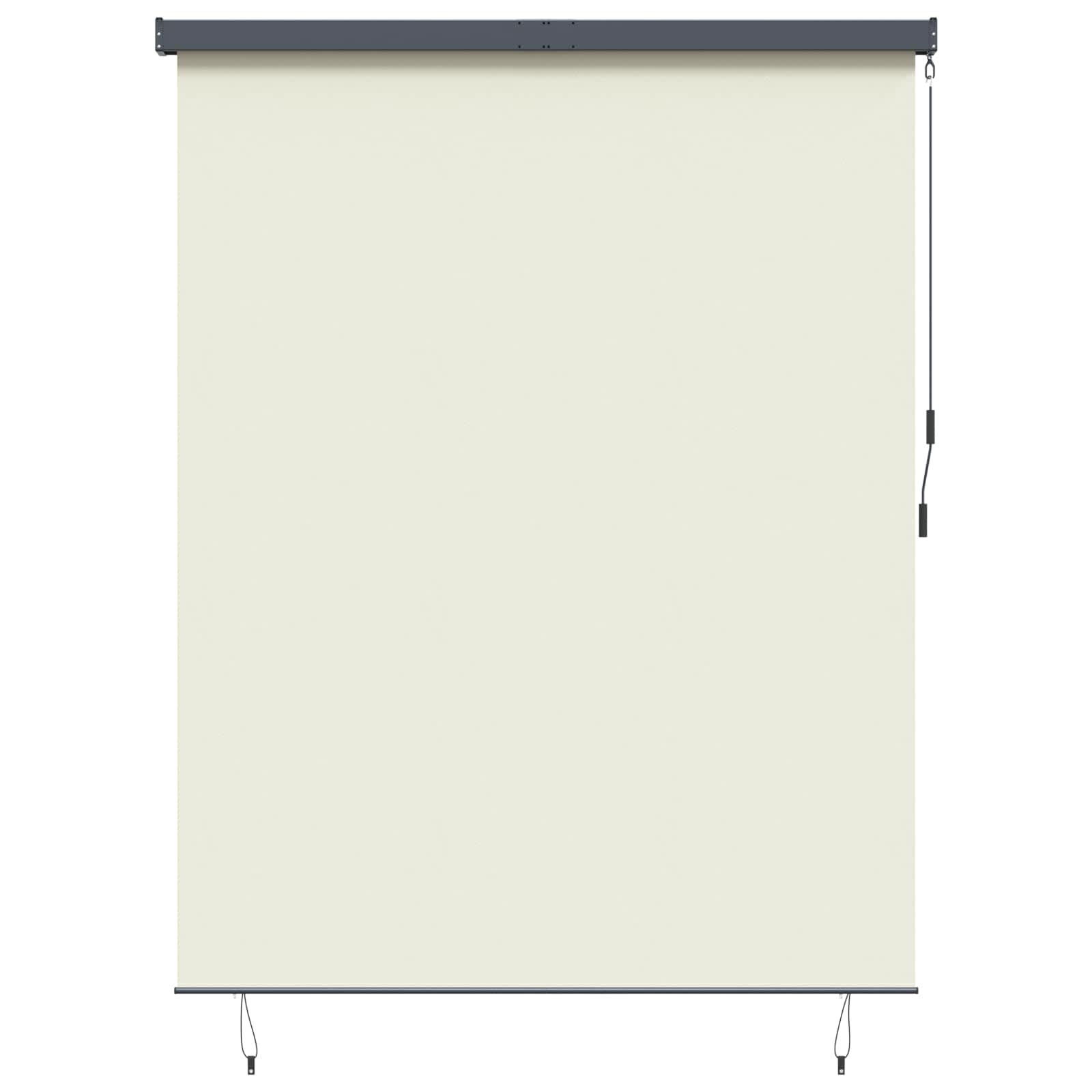 vidaXL Ролетна щора Кремаво 220 x 250 cm Текстил и Алуминий