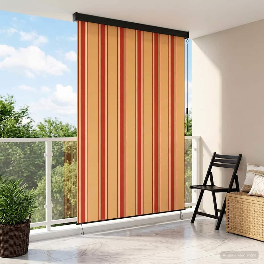 vidaXL Ролетна щора Многоцветен 120 x 250 cm Текстил и Алуминий