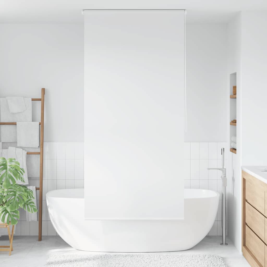 vidaXL Ролетна щора за баня 120x240 см бяла