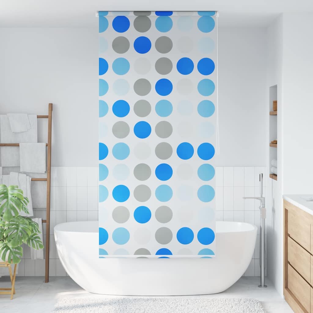 vidaXL Ролетна щора за баня 120x240 см кръгове