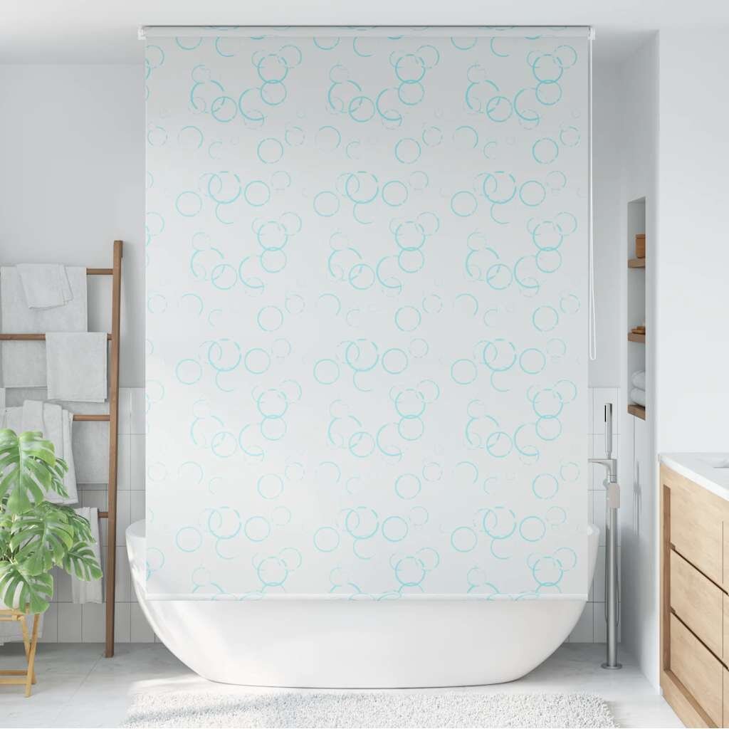 vidaXL Ролетна щора за баня 140x240 см мехурчета