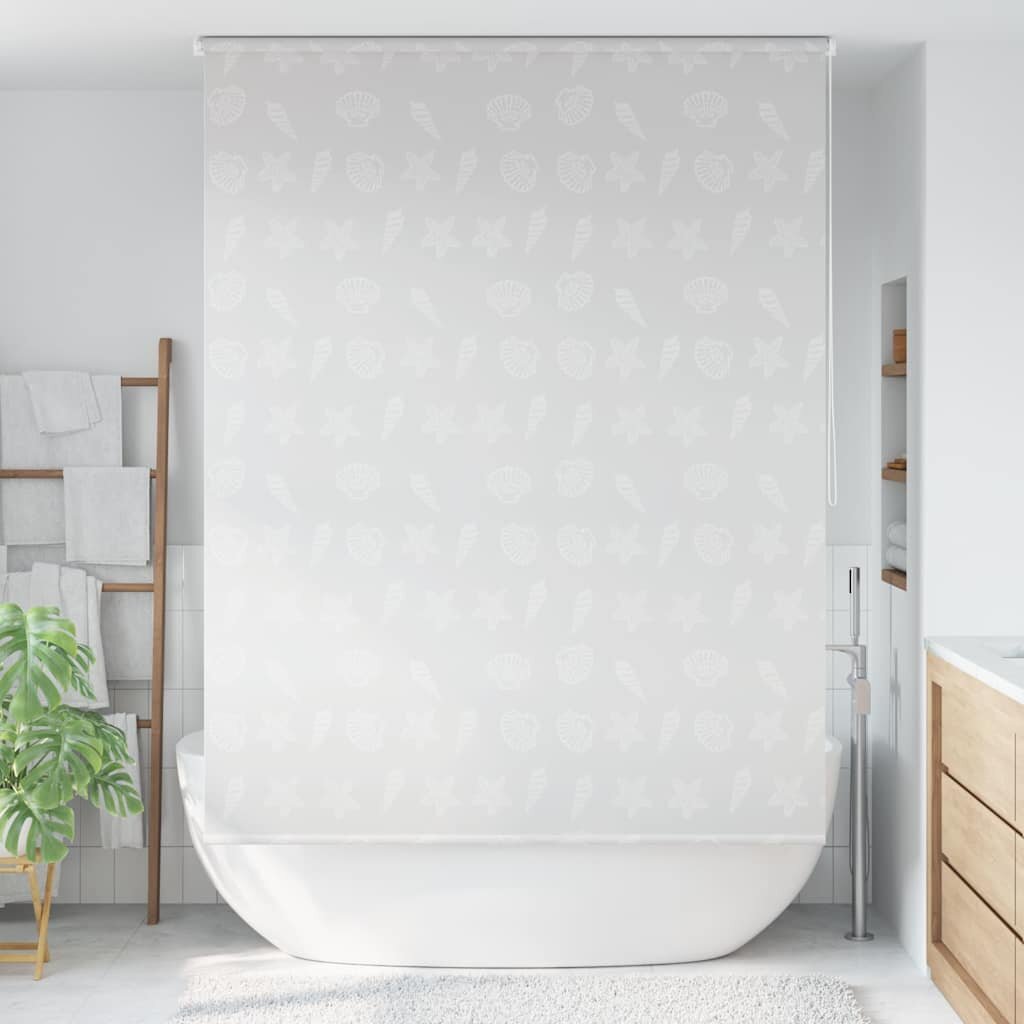 vidaXL Ролетна щора за баня 140x240 см морски звезди