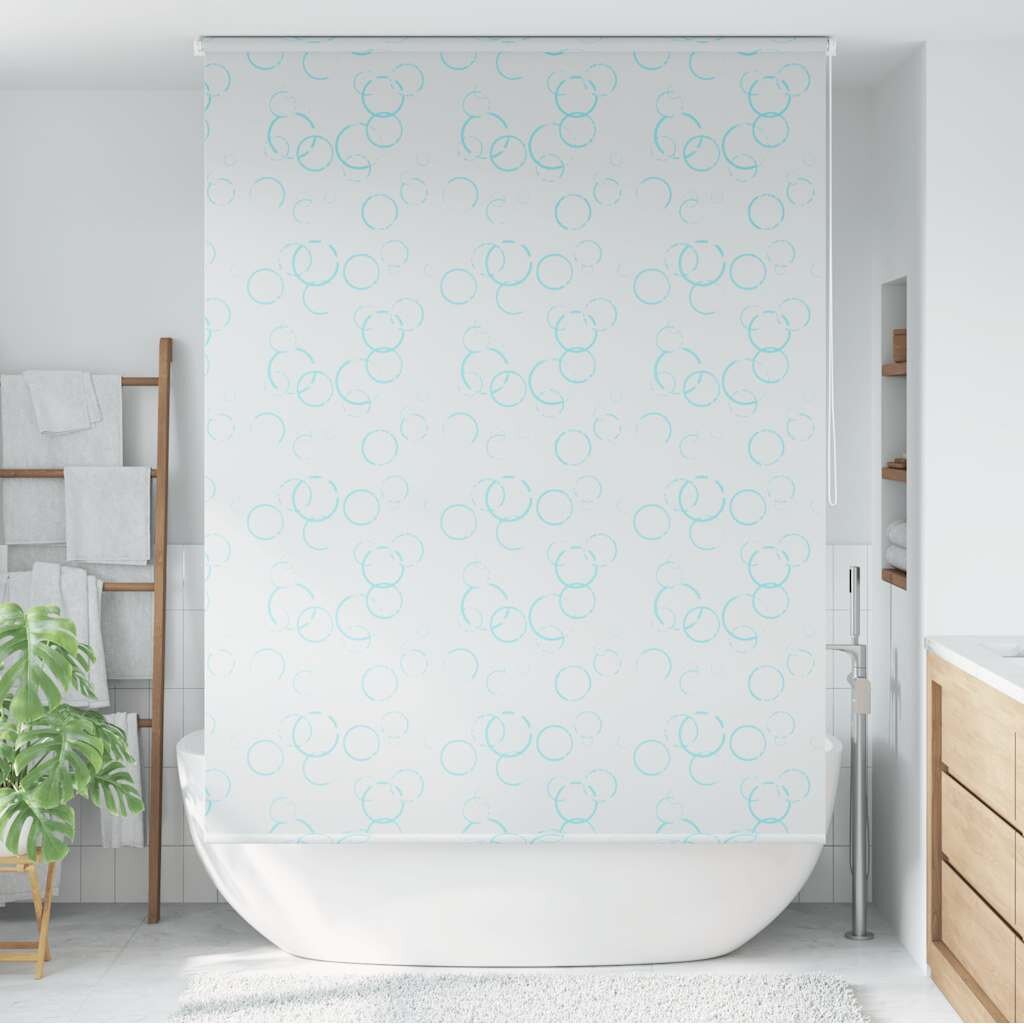 vidaXL Ролетна щора за баня 160x240 см мехурчета