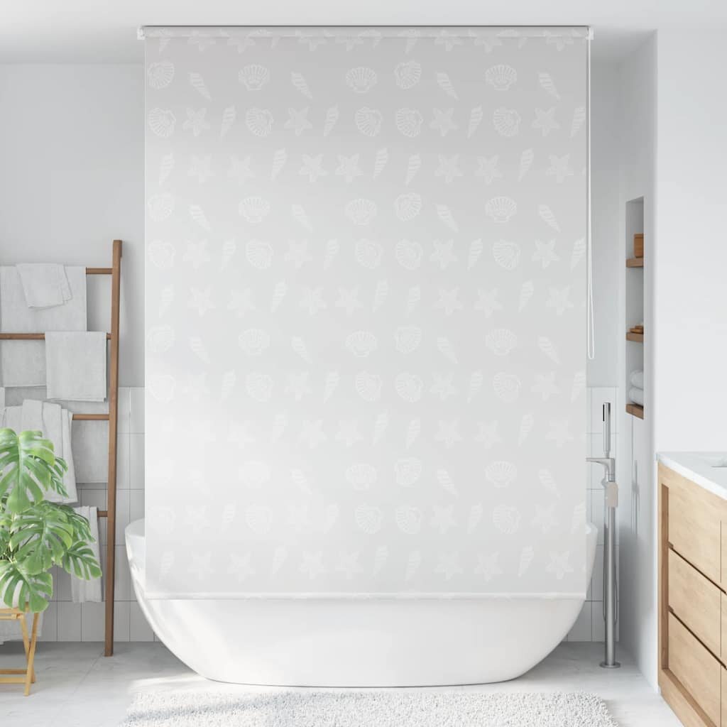 vidaXL Ролетна щора за баня 160x240 см морски звезди