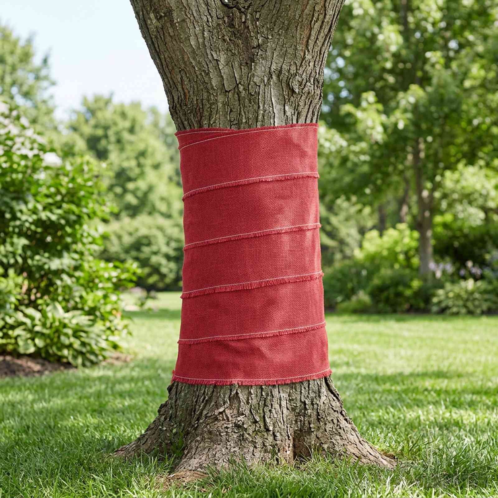 vidaXL Ролка от Джут 200 x 1000 cm Червено