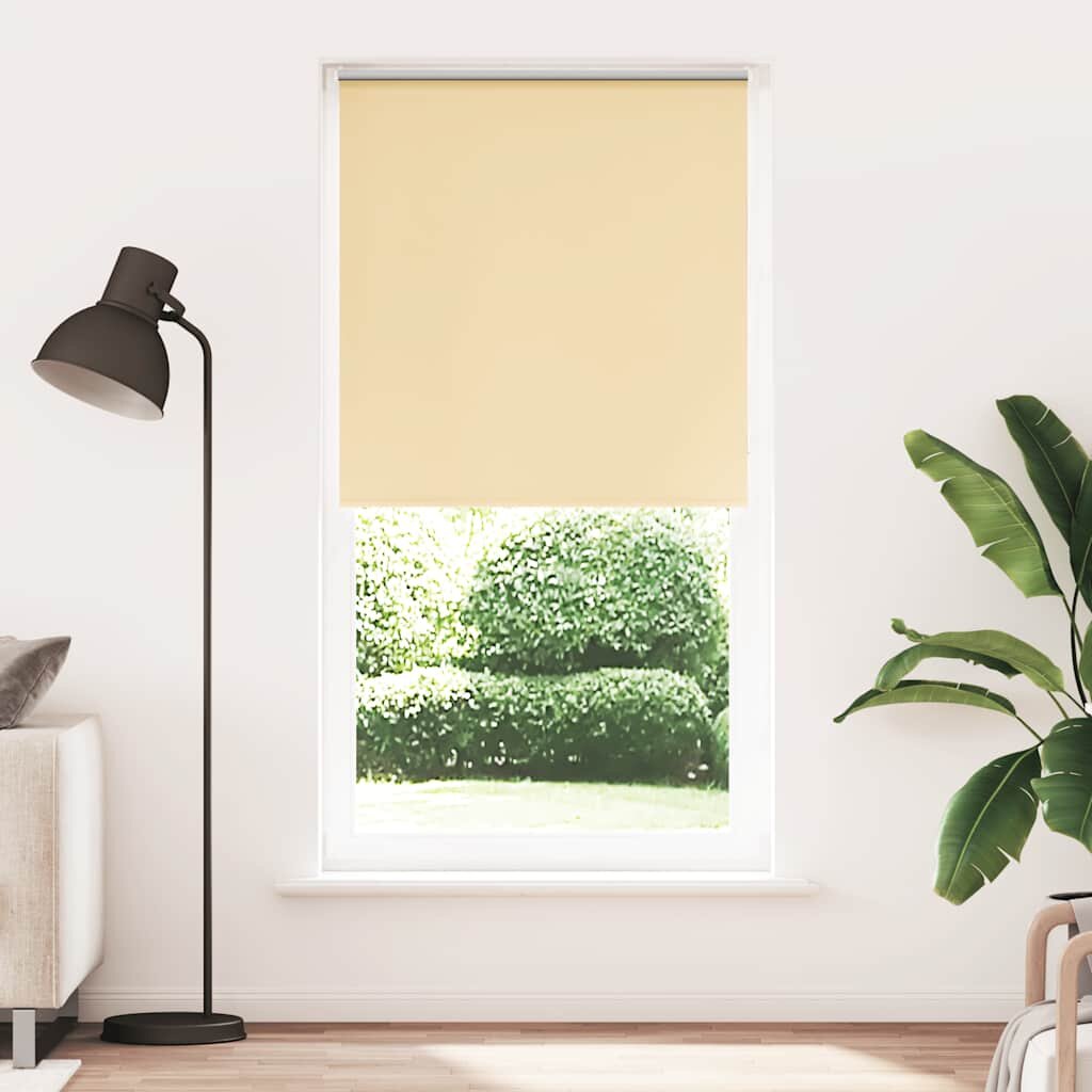 vidaXL Ролкова щора Blackout Beige 100x230 cm Ширина на плата 957 cm